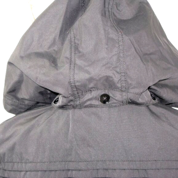 Apt. 9 Black Snap Front 3/4 Length Lightweight Hooded Jacket Size Medium - Picture 6 of 6